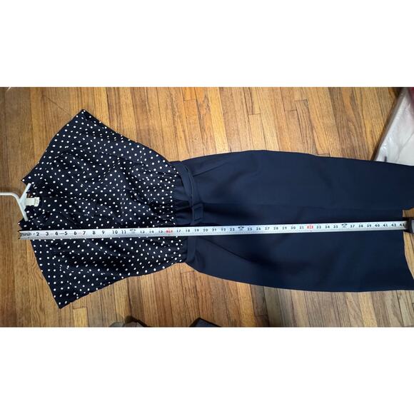 Vintage 1960 IGLWU made dress -Blue and White Polka Dot - Picture 11 of 15